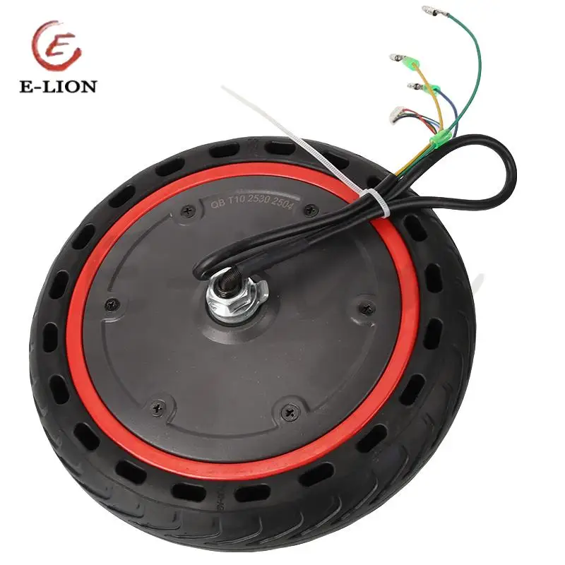 

НОВАЯ сплошная шина 36 В 350 Вт с электрическим колесом с красной кромкой для аксессуаров для электрических скутеров, сплошная шина 36v350w, моторное колесо