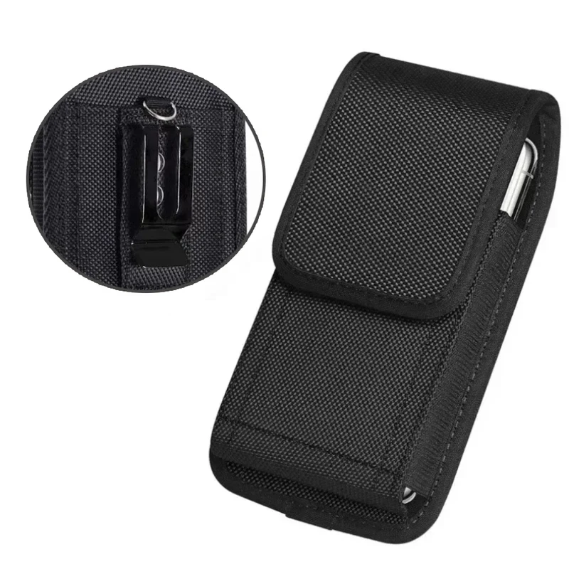 1/2/3/4/5/6pcs Tactical Cell Phone Pouch Holster Protable Wallet Card Waist Pack Outdoor Carrying Case Sports Nylon