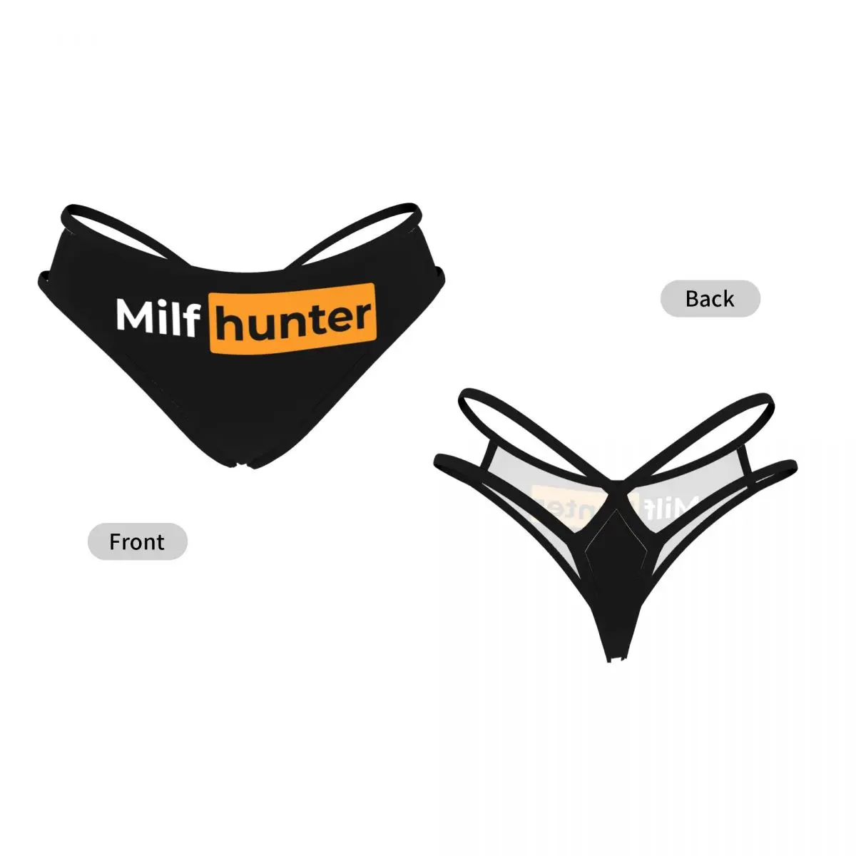 G-String Funny Milf Hunter Low Waist Sexy Seamless Ultra-thin Ladies Briefs T-back