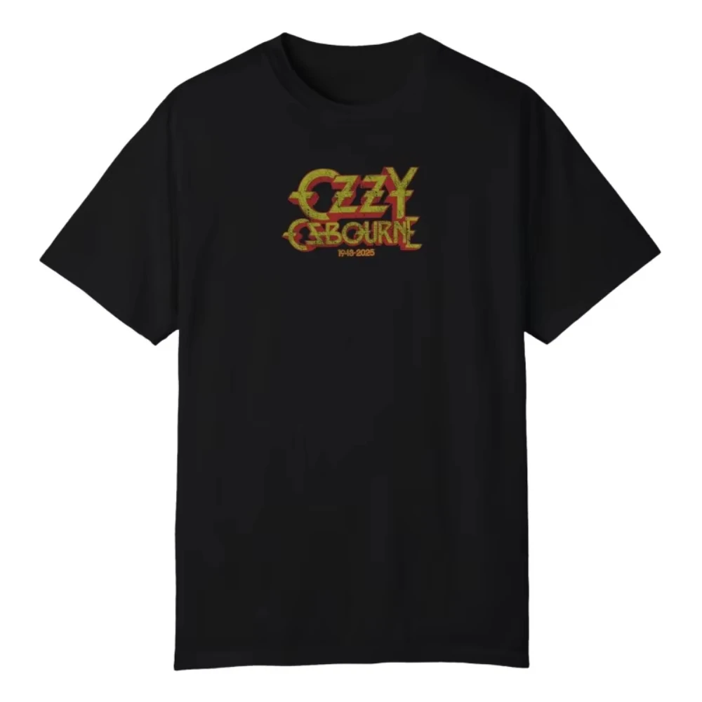 2025 موضة Ozzy Osbourne النباح في القمر غلاف الألبوم القطن تي شيرت الرجال والنساء المطبوعة الذكور تي شيرت الشارع ارتداء اليومي #3