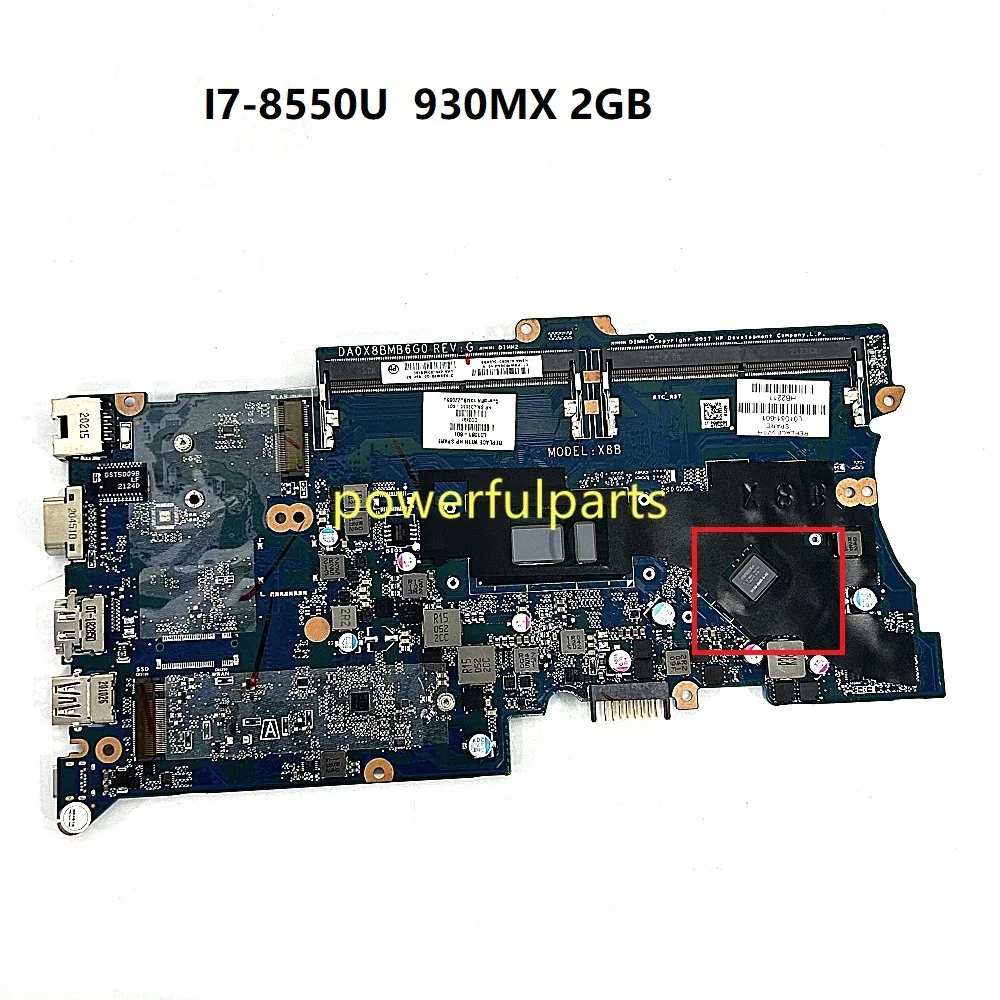

Материнская плата для HP ProBook 430 G5 440 G5 L01081-601 DA0X8BMB6G0 I7-8550U с процессором 930MX 2 ГБ, работает хорошо