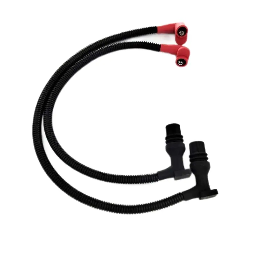 2Pcs Ignition Coil Spark Plug Wire For 11-17 Polaris Ranger 800 4012888, 4012889