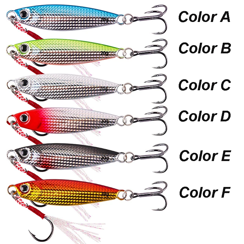 YUCONG 1PX Metal Casting Jigs Lure 7-10-15-20g Sinking Fishing Bait Sinking Wobbler Jigging leurre Hard Isca duro cebo fisching