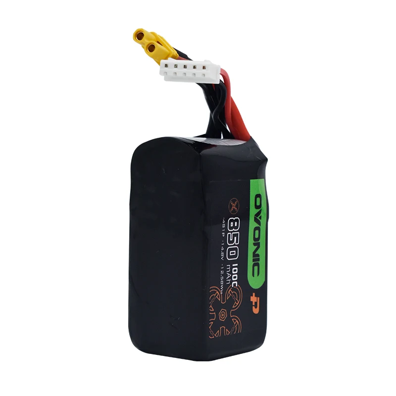 4 szt. Bateria Lipo 850mAh 100C 4S 14.8V z XT30/XT60 dla helikopter RC quadcoptera FPV części do dronów wyścigowy 14.8v