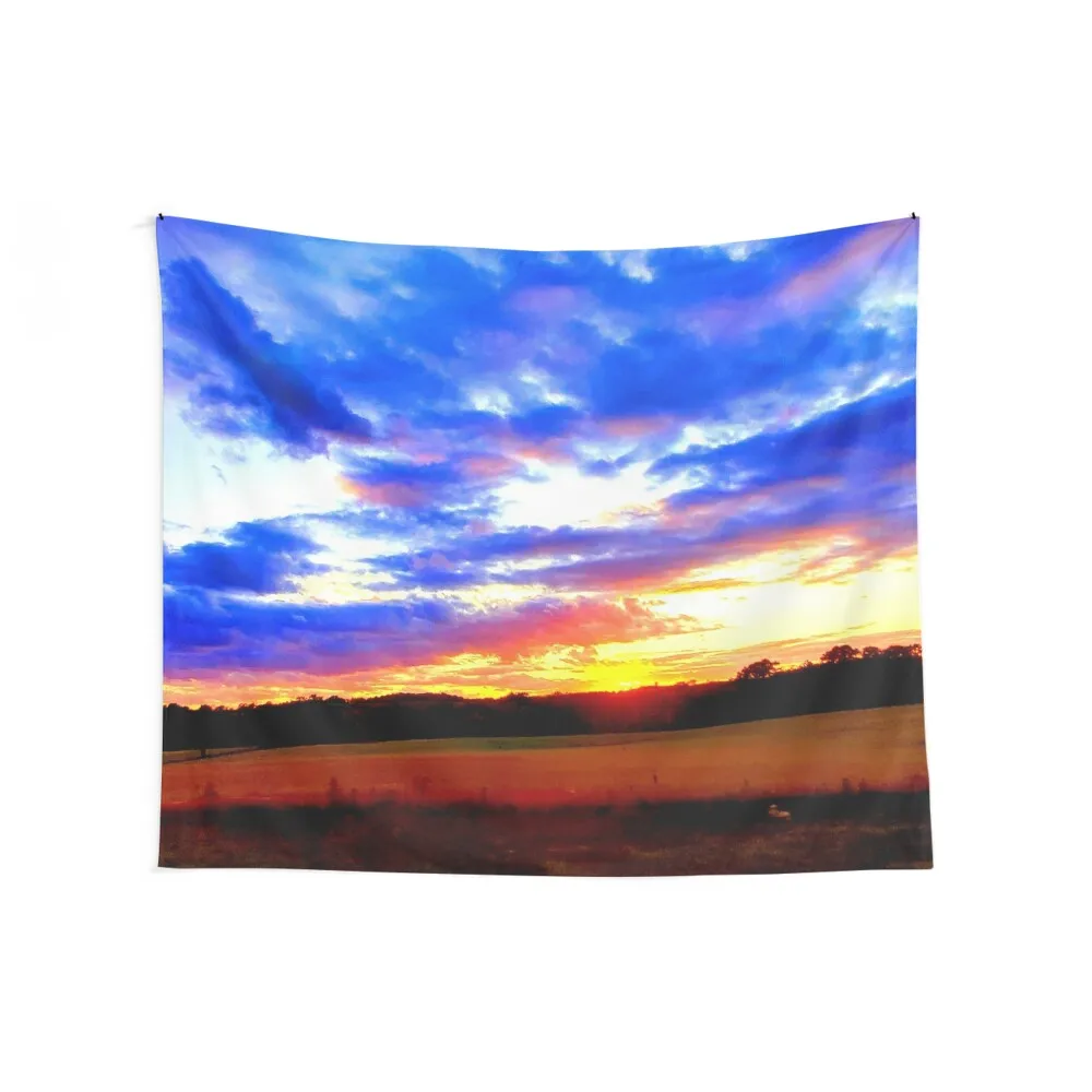 Wisconsin Sunset Tapestry Wall Deco Home Decoration Accessories Cute Room Things Tapestry