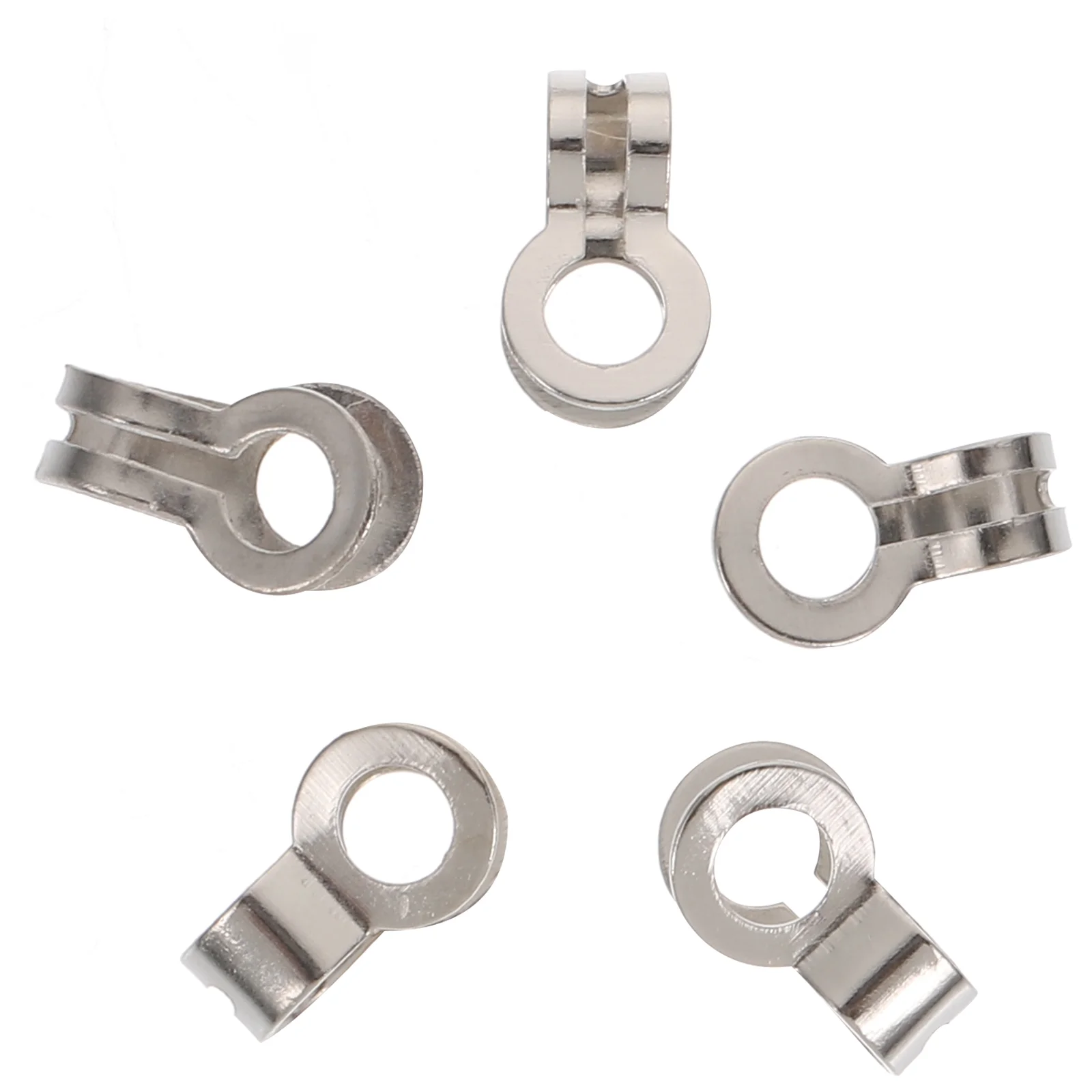 125 pezzi catena di perline doppio anello fibbia l'etichetta passanti connettore in ferro regalo fibbie di collegamento artigianato connessione metallo versatile