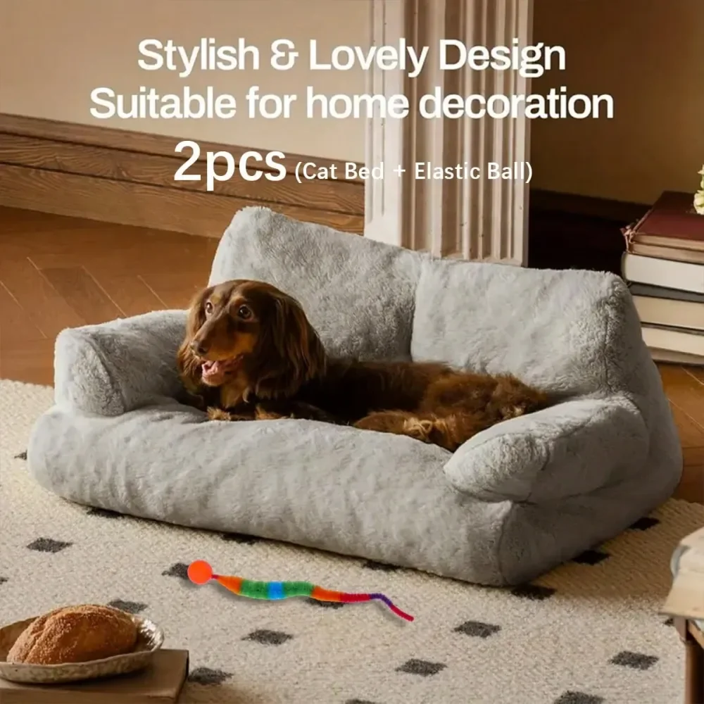 

Dog Supplies Pet Furniture And Beds Dog Bed Plush Pet Bed Sofa, Soft And Warm, Suitable For Dogs And Cats To Sleep, Easy To Clea