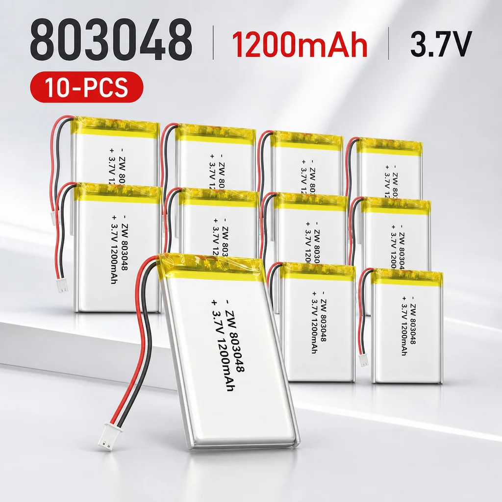 Lithium Polymer Battery 803048 3.7V 1200mAh LiPo Cell Replacement Power Supply For Beauty Instrument Rechargeable