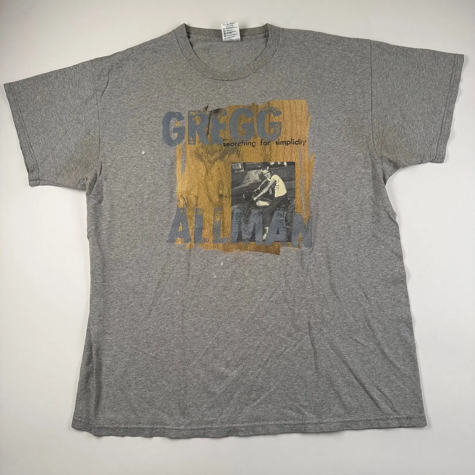 

Vintage 1997 Gregg Allman T Shirt Xl Searching For Simplicity