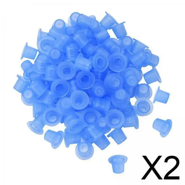 

Disposable Silicone Ink Cups Tattoo Pigment Caps Compact Paint Wells Professional Ink Holder for Tattoo Makeup Accessories
