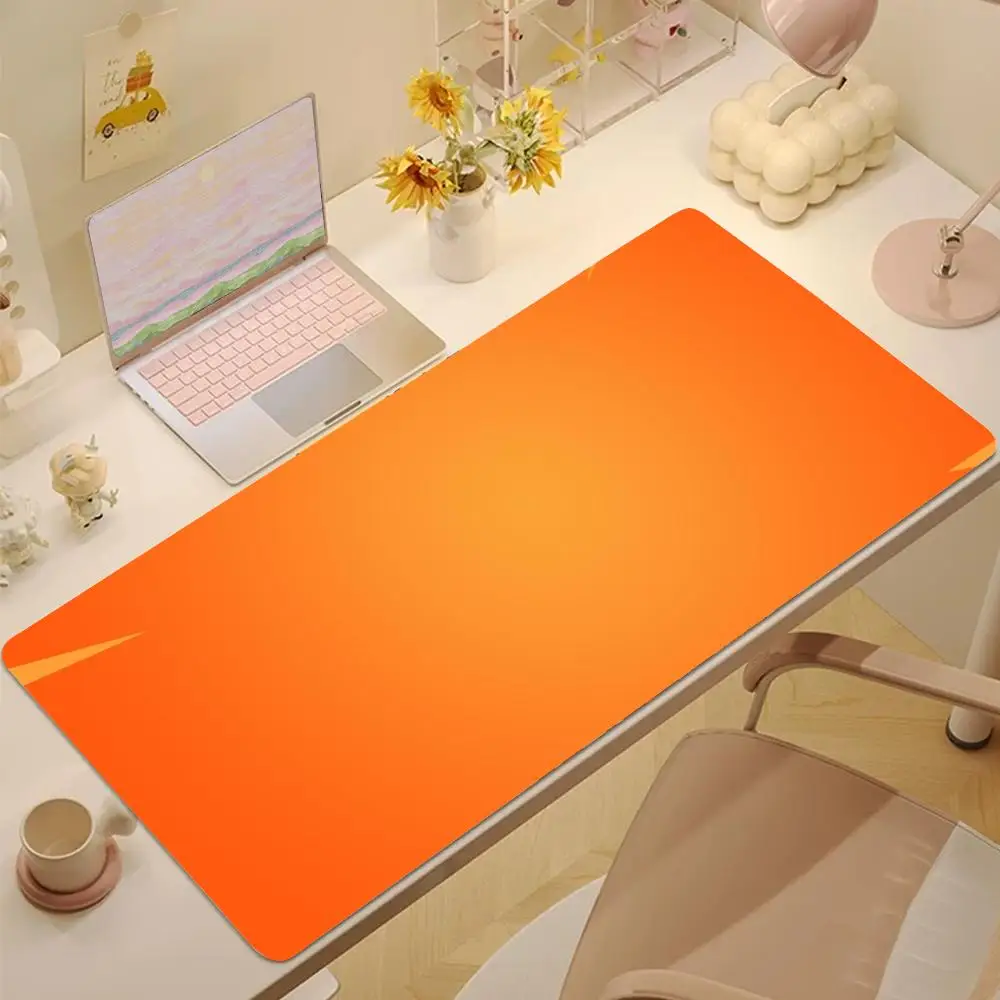 

orange Mouse Pad Tablet mouse Pad Laptop xl desktop mouse pad, cute HD Rainbow Gaming keyboard pad, csgo Player, 90x40