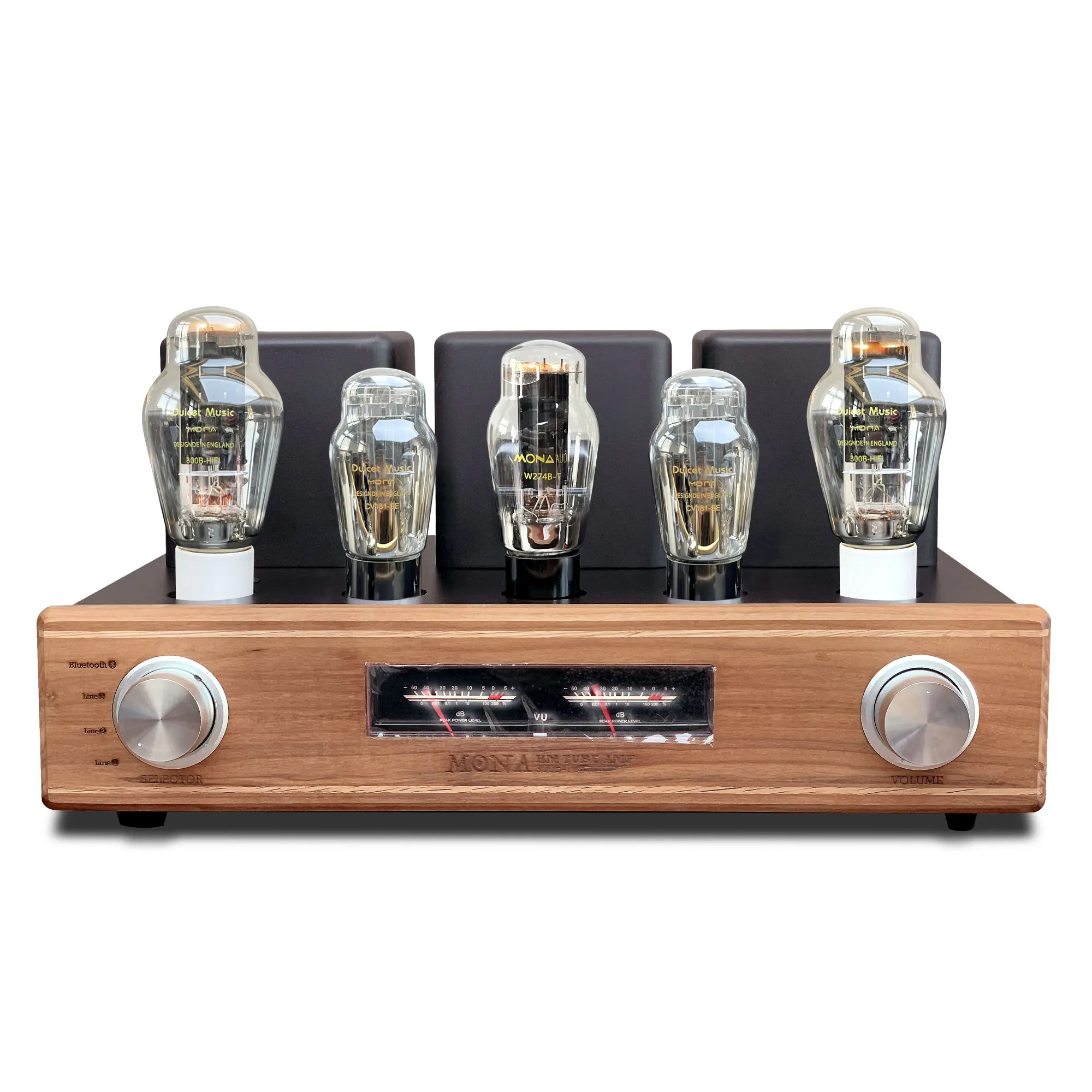 

Mona Gallows High Power 5 Tube 300B Bluetooth Audio Processor Tube Amplifier Metal Wooden Home Amplifier Home Mixer 2.0 China