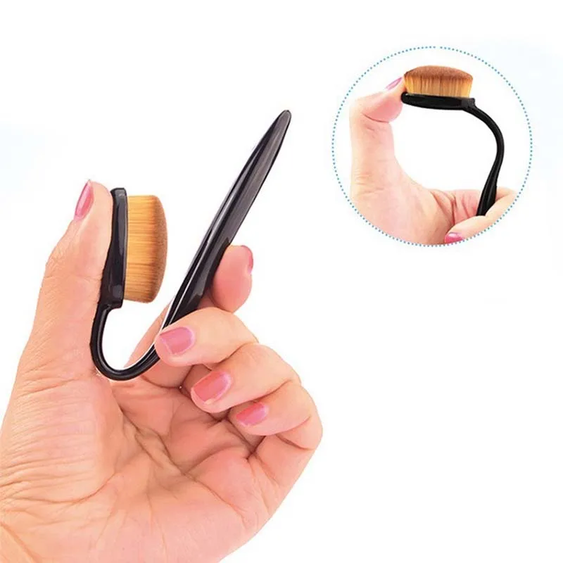1/2/5/10 Stück großer Foundation-Pinsel in Zahnbürstenform, Make-up-Werkzeug für schnelle und gleichmäßige Auftragung von Cremes und Puder, Kosmetik – Detail 7