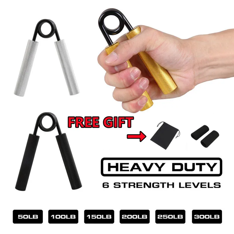 

Metal Heavy Strength Exercise Gripper Hand Grippers Grip Forearm Finger Power Wrist Grips lbs Gym Exerciser