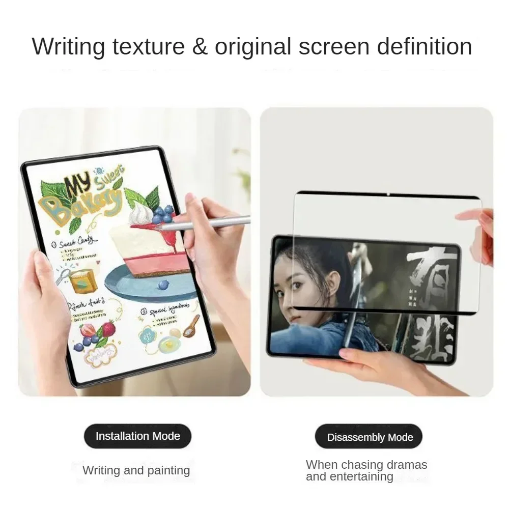Folia ochronna na ekran Paper Feeling do Samsung Galaxy Tab S7 S8 S9 S10 Plus Fe Ultra S6 Lite, zdejmowalna, matowa, PET, z motywem malarskim. — zdjęcie 3