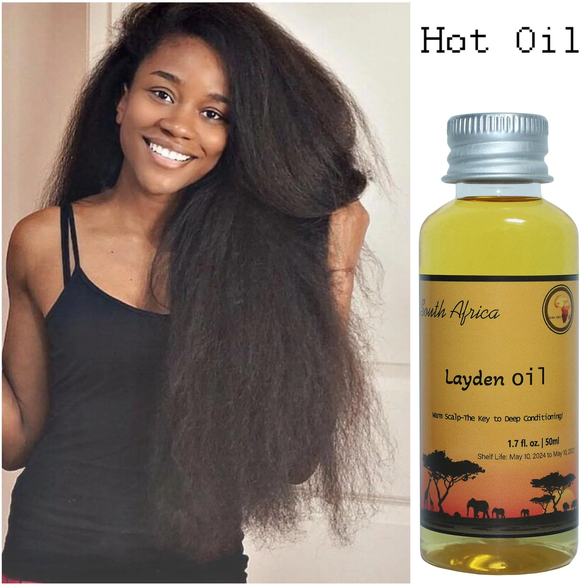 

African Traditional Handmade Layden Oil Hot Hair Oil Scalp & Hair Roots Strengthening