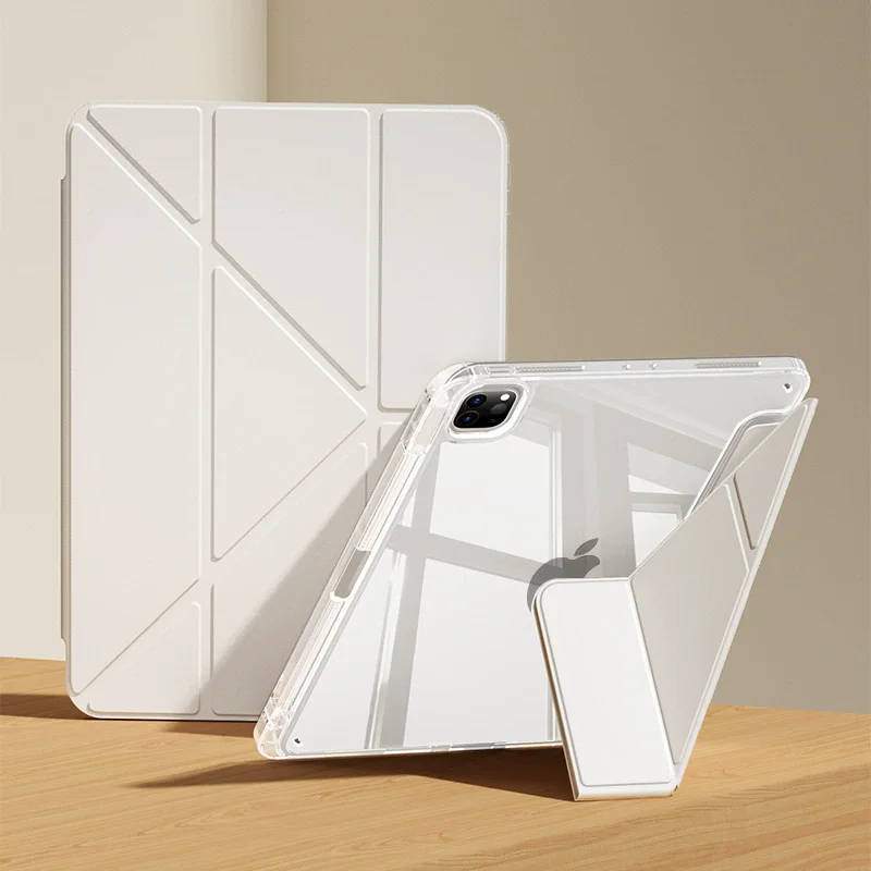 For iPad Air 11 inch M3 2025 Cover Air 7th 6 11 inch multi-fold bracket case for iPad A16 11th 2025 Air 13 Pro 12.9 2022 Pro 11