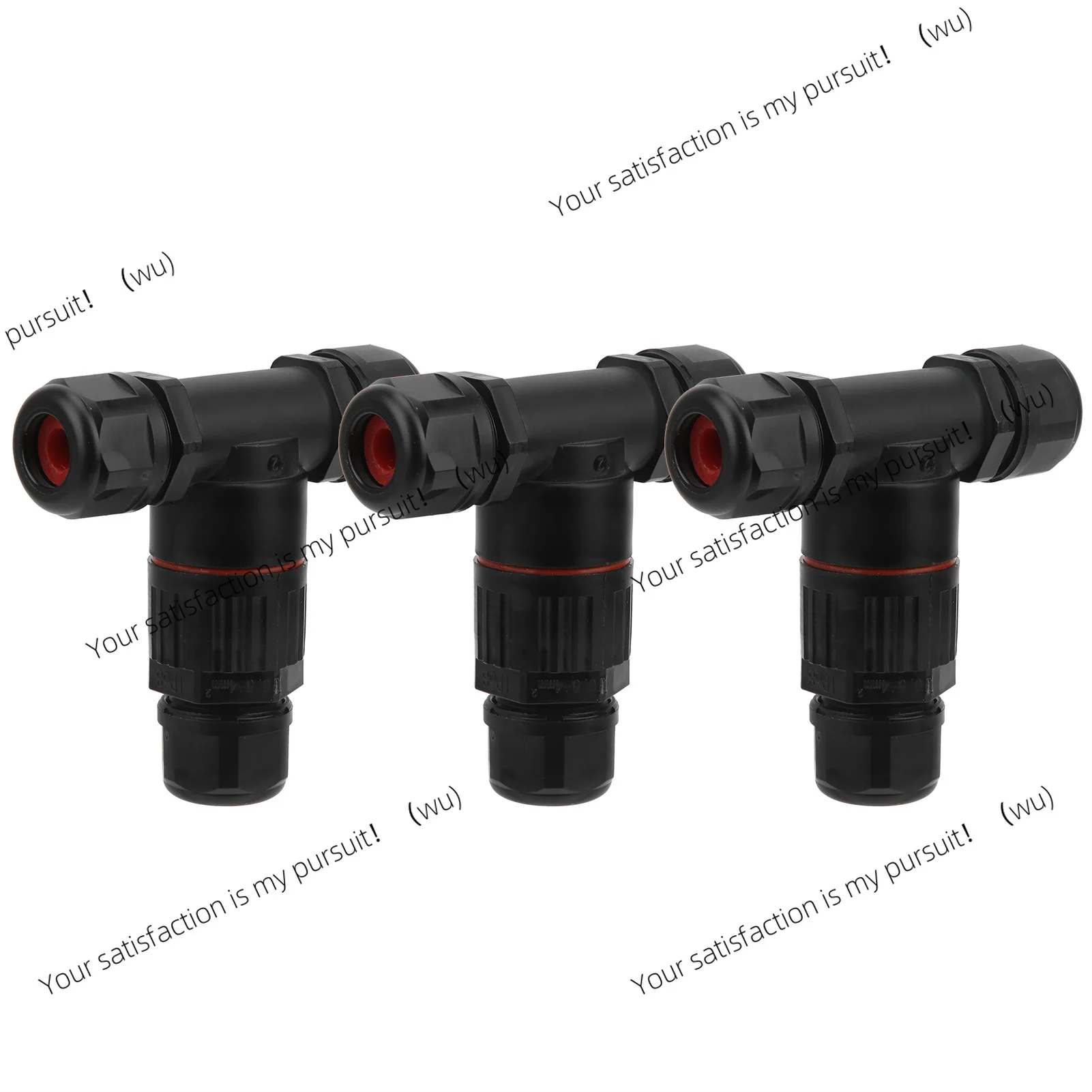 

3Pcs Three-way IP68 Waterproof Connector Electrical Cable T Shape Outdoor Industrial Accessories Three-pin Connector