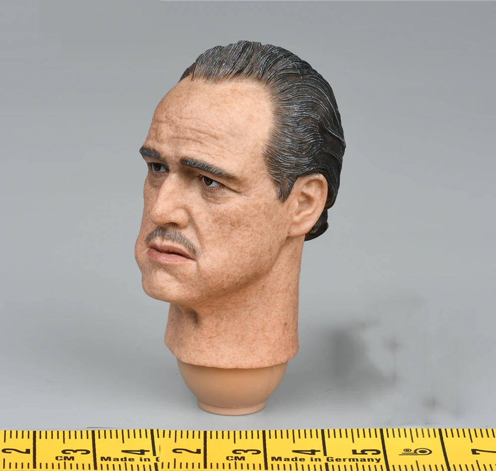 1/6 DAMTOYS DAM DMS033 The Godfather (1972) Vito Corleone Golden Years Version Normal Resting Closed Eye Exquisite Head Sculpt