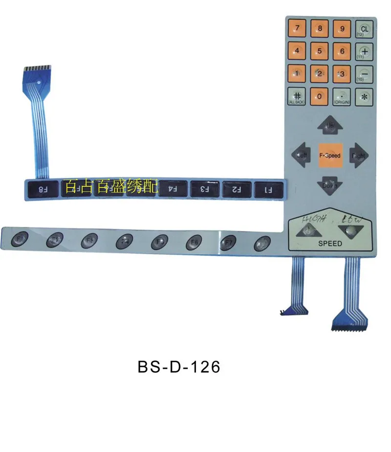 Embroidered With Supply Computer Embroidery Machine Parts /SWF Keyboard film, Mask Button