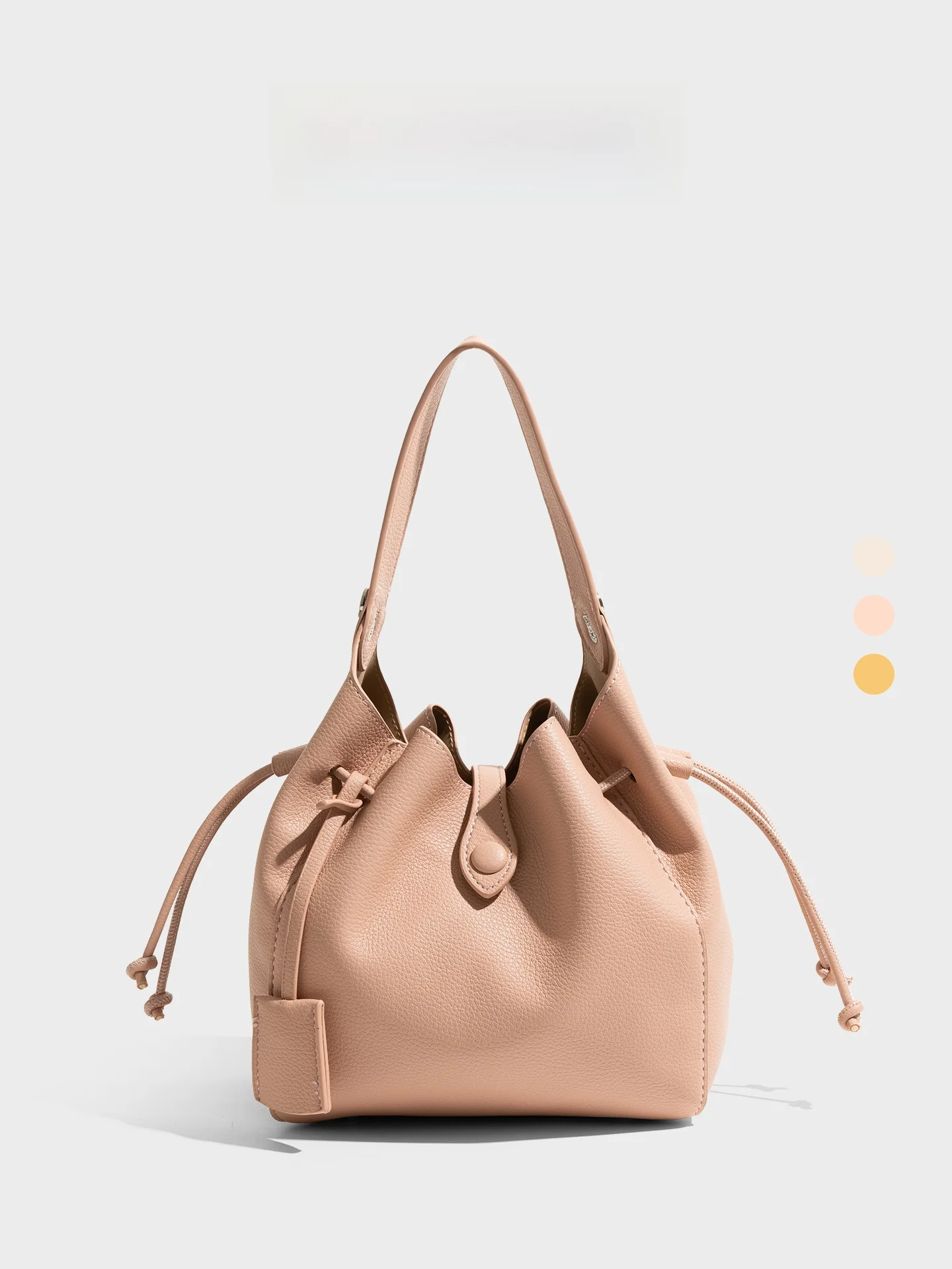 orange-girl-large-capacity-soft-leather-drawstring-bucket-bag-women's-new-2026-crossbody-mother-daughter-vegetable-basket-bag