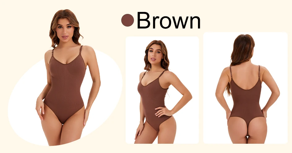 1 Stück Nahtloser Damen-String-Shapewear-Bodysuit, Komfortable Ganzkörper-Unterwäsche, Einteiliger Schnitt, Sexy Figurformender Body, Bestseller – Detail 4