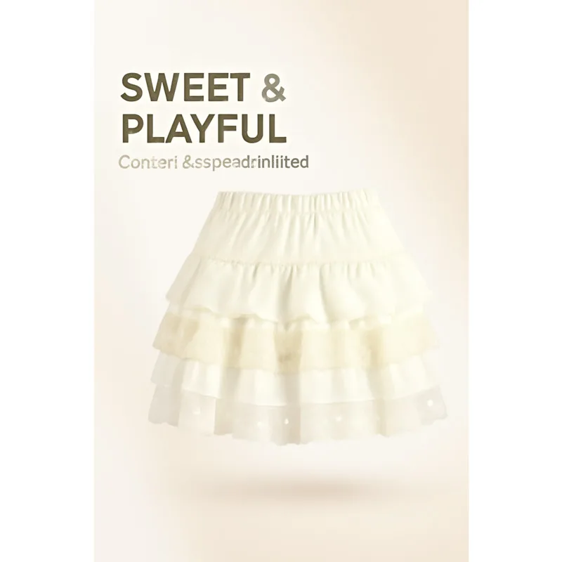 

Sales Japanese Liz Lisa Lace Mesh Embroidery Mini Skirt Unique Short Skirts