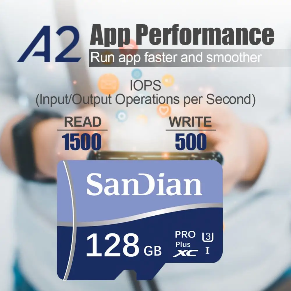 Micro TF SD Card High Speed SD Memory Card 128GB 256GB 32GB 64GB SD Card U3 A2 TF Flash Card for Xiaomi Phone Camera table PC