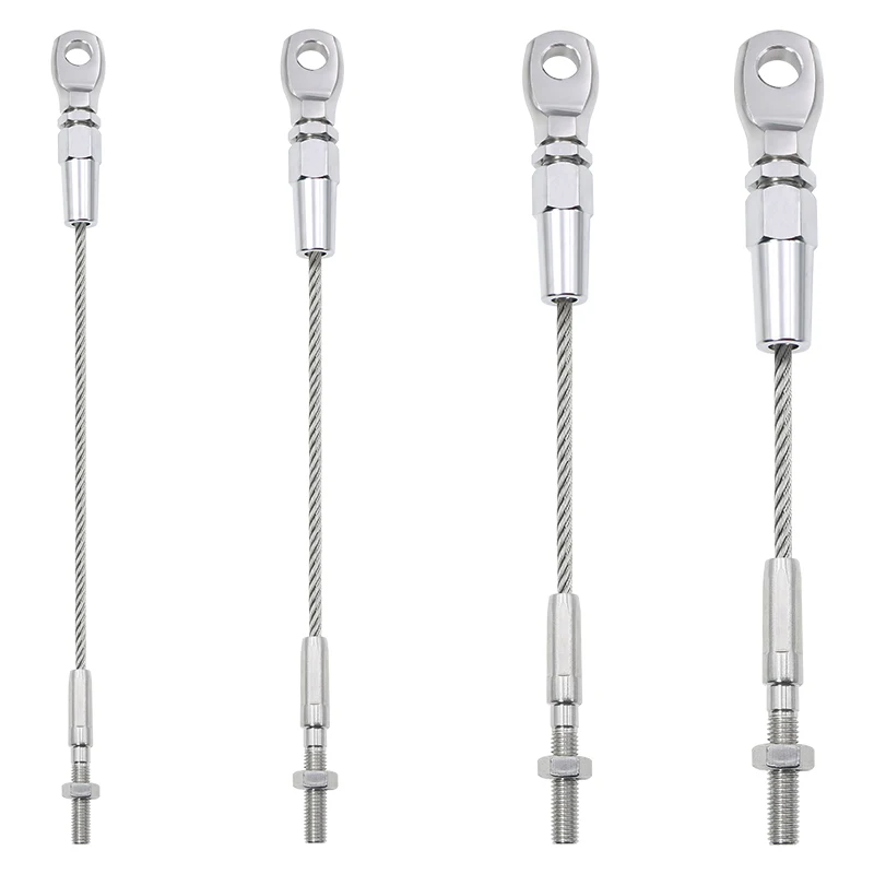 

3/4/5/6mm suspension steel cable rope, eye connector can fix machine equipment, hanging pictures/billboards