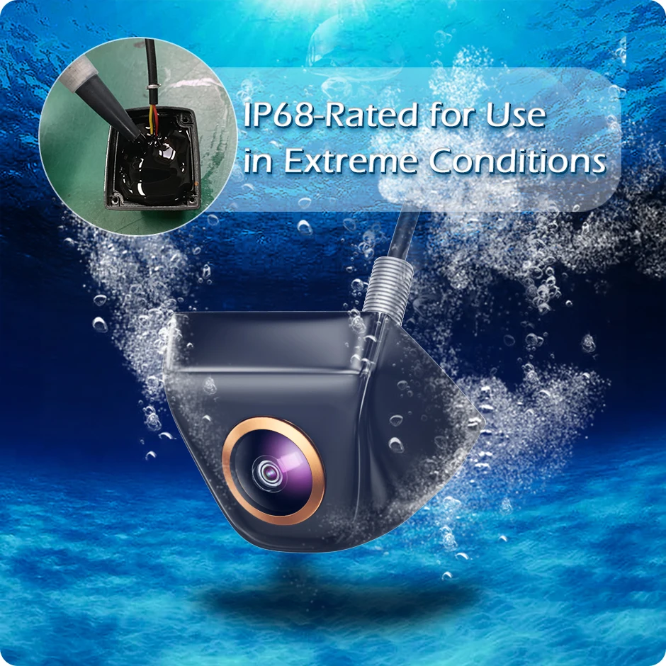 170 Degree Parking AHD Car Rear View Camera Night Vision Waterproof  Fisheye gold lens full HD night vision Vehicle front camera