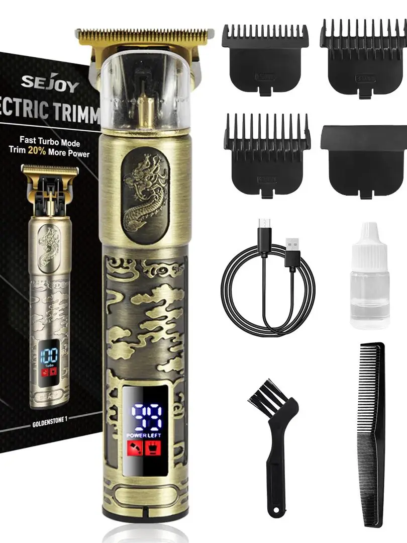 SEJOY SEJOY Professionele precisie-haarkapper voor mannen USB-C snellaadbare baard-/lichaams-/haartrimmer |   Precisie elektrische scheerapparaat - afbeelding 2