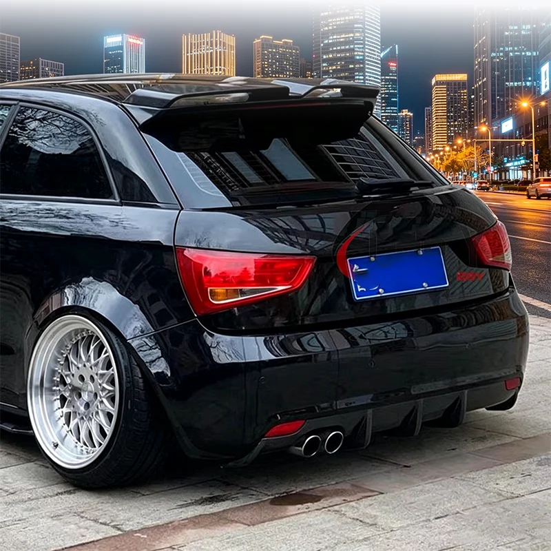 Used for 2010-2018 Audi A1 1.4T 1.2T  100% carbon fiber spoiler car rear bumper diffuser - view 6