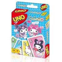 HOT 8 styles!!! UNO Sanrio AND KT Board Game Anime Cartoon Kawaii Pattern Family Funny Entertainment uno Cards Games Gifts