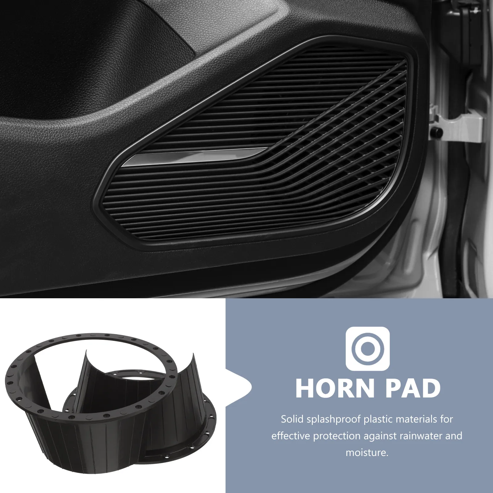 2Pcs Car Speaker Adapter Splashproof Plastic Rings 6.5 Inch Waterproof Spacers Replacement Vehicle Audio Accessories