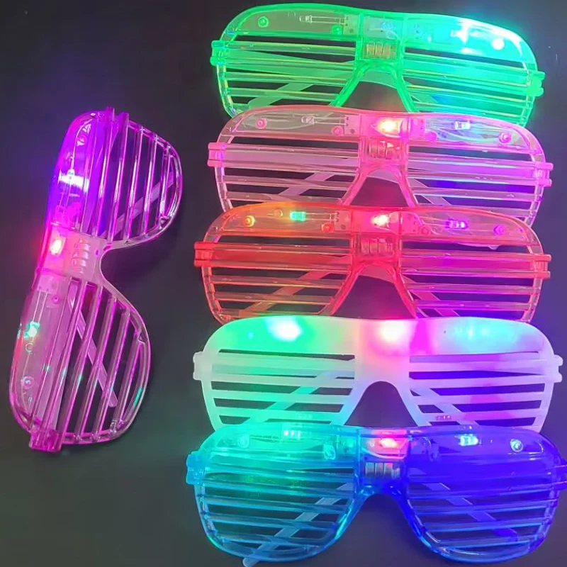 

10/20/30/40/50 Pcs Party Glow in the Dark Glasses Light Up LED Glasses Neon Party Favors Sunglass Adults Party Supplies