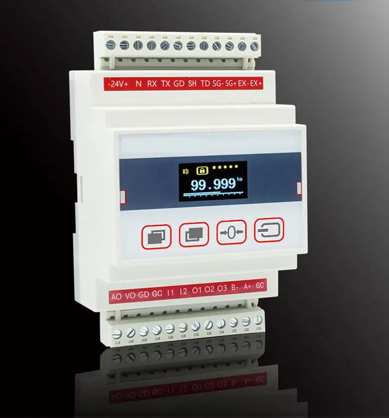 Digital Transmitter Rs485 Rs232 Weighing Indicator Force Gauge Load Cell Display Instrument Controller for Guide Rail Automatic
