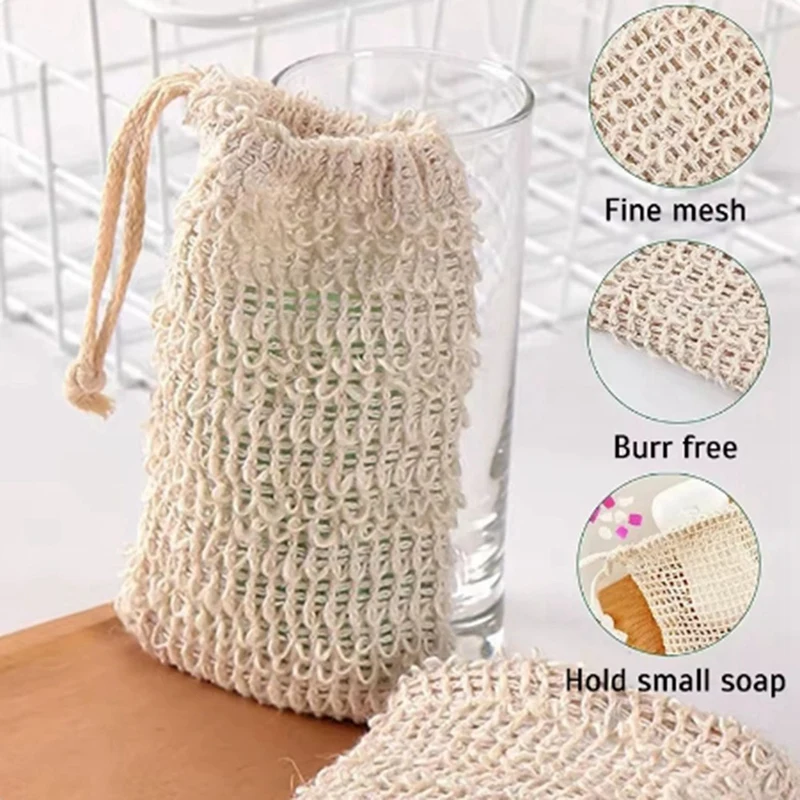 AD-Soap Saver Bag Exfoliating Mesh Pouch Eco Friendly Foaming Bag For Bathroom