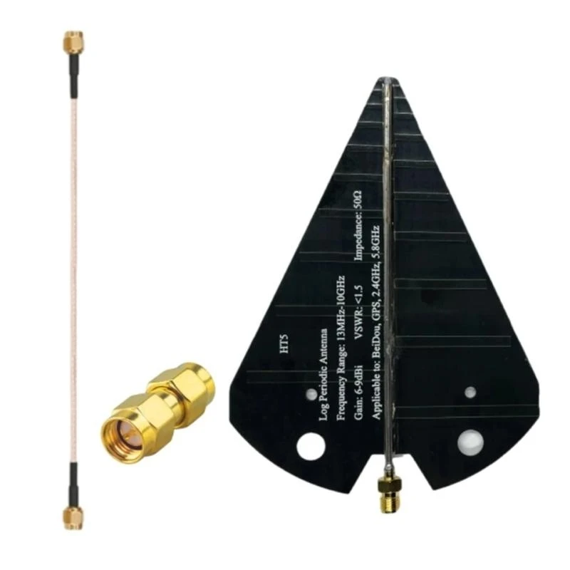 

Mini Periodic Directional Antennas 1300MHz-10GHz Wideband Directional Antennas for Beidou 6-9dBi 50ohm D2RC
