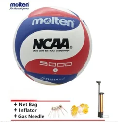 Molten Volleyball NCAA5000 Professional Competition Hard Row Wear-resistant No. 5 PU Indoor and Outdoor Training Volleyball