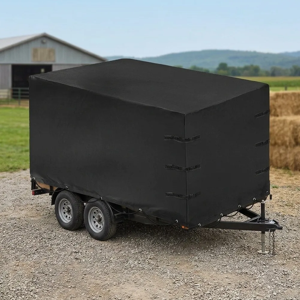 Truck Trailer Cover Built with 600D Oxford Fabric for Weather Resistance Including Rain Snow and Sun Exposure Protection
