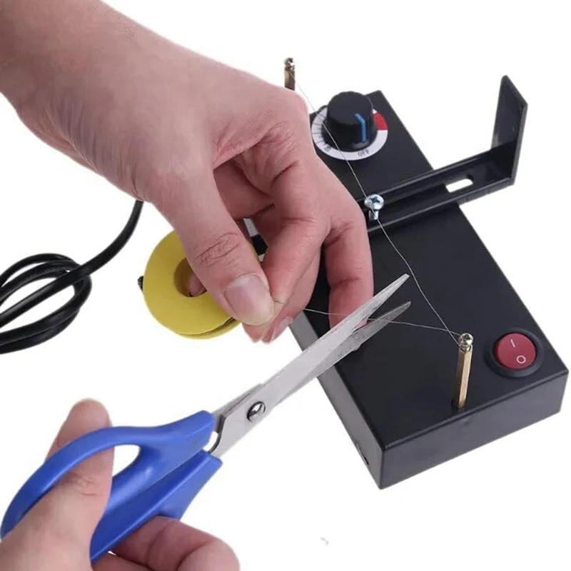 Ribbon Cutter, Home Use Hot Ribbon Cutter Machine DIY Rope Band Craft Manual Tool Machine High Thermal EU Plug Easy Install