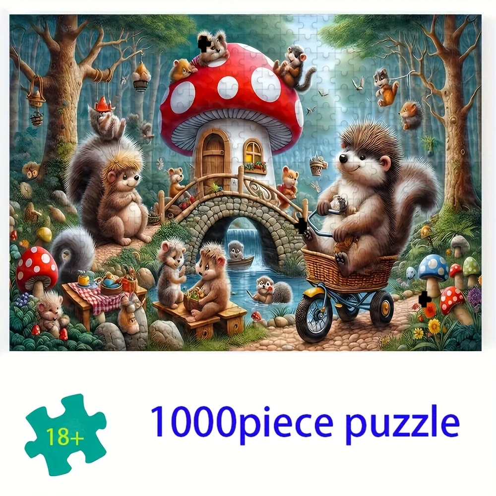 500/1000ピース 大人向けパズル、高品質、ストレス解消の楽しいファミリーゲーム、誕生日、クリスマス、ハロウィーン、ギフトに最適