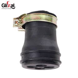 Glixal Short Intake Breather Tube for GY6 49cc 50cc 80cc 100cc 4-stroke QMB139 139QMB Engine CVT Covers