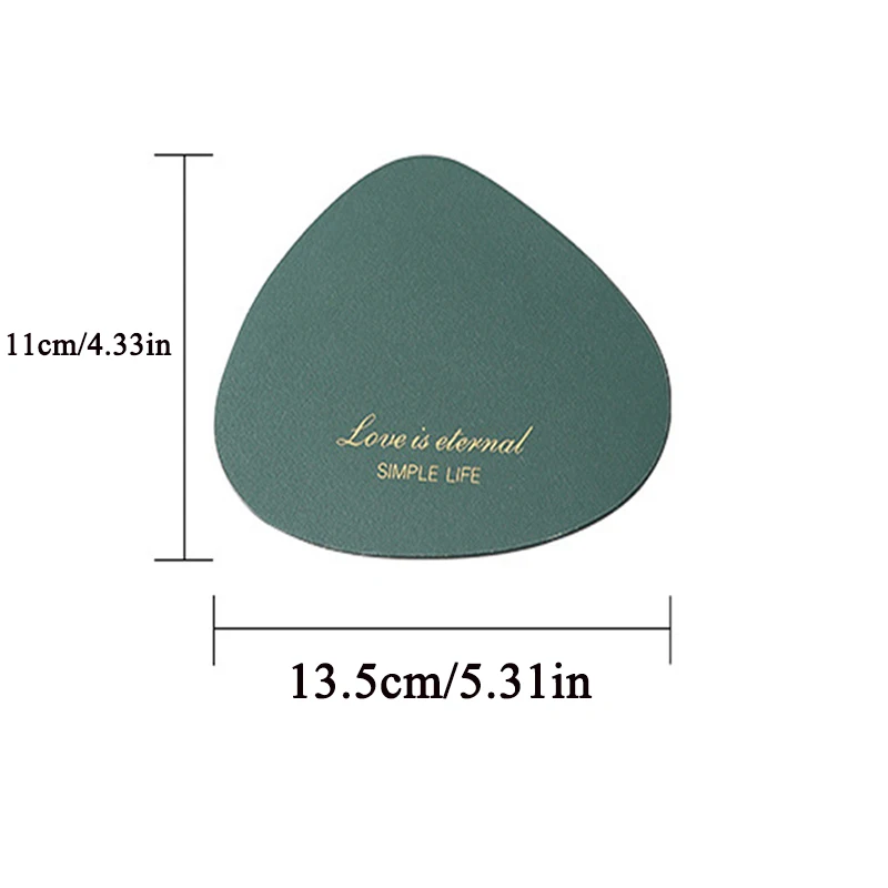 1/2Pcs PU Leather Drink Coaster Set Waterproof,Heat-Resistant,Table protection Kitchen Accessories