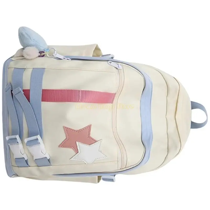 X90D Ransel Estetika untuk Backpack Sekolah Siswa Gadis Wanita Backpack Backpack Backpack Backpack Backpack Lovely Backpack