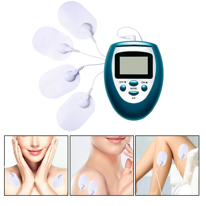 8 أوضاع عشرات EMS محفز العضلات المحمولة الكهربائية مدلك الجسم تدليك الاسترخاء لتخفيف الآلام جهاز العلاج منخفض التردد