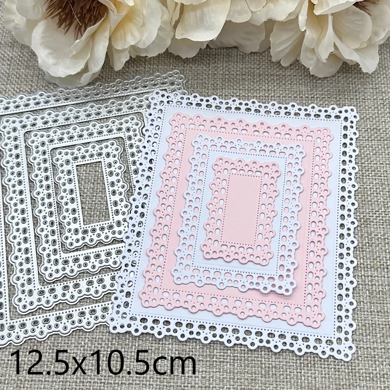 Lace round hole frame Metal Cutting Dies Stencils For DIY Scrapbooking Decorative Handcraft Die Cutting Template Mold