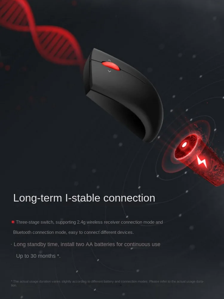 Lenovo ThinkPad small black mouse cool bluetooth dual-mode notebook computer student portable business office wireless mouse