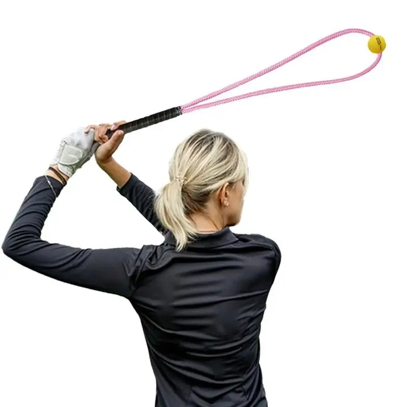 

Golf Warm Up Stick Women Golf Swing Rope Trainer Portable Reusable Tempo Ball Practice Tool Golf Club Equipment Aids For Women