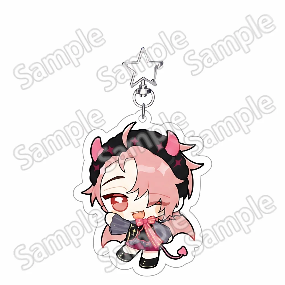New Anime Game 6cm Nu: Carnival Keychain Stand Olivine Quincy Blade Acrylic Model Standing Sign Cake Topper Holder Desk Decor